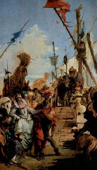 Giovanni Battista Tiepolo Treffen von Marc Antonius und Kleopatra France oil painting art